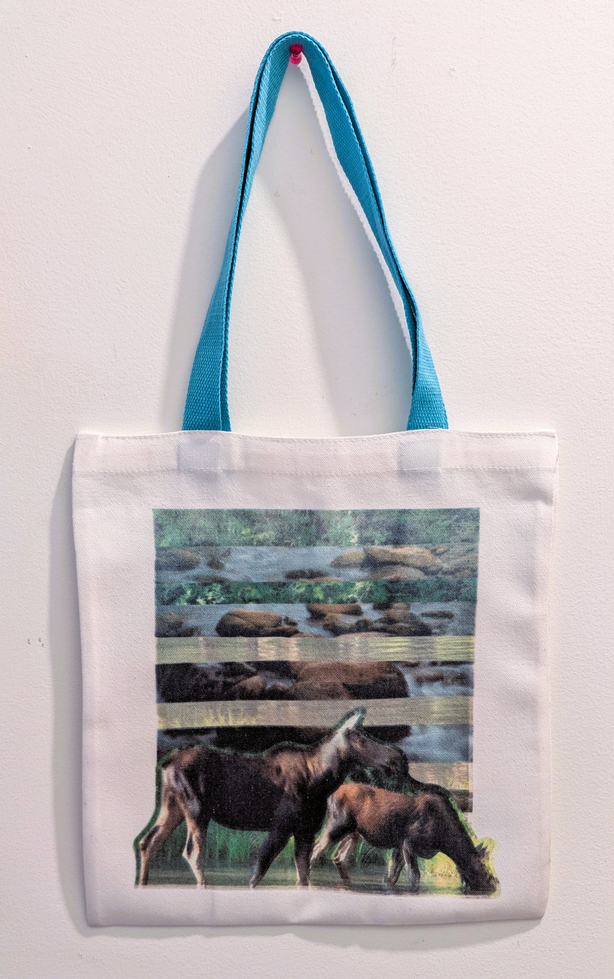 1 of 1 Original Sustainable Artwork Canvas Tote Bag - Mother Moose