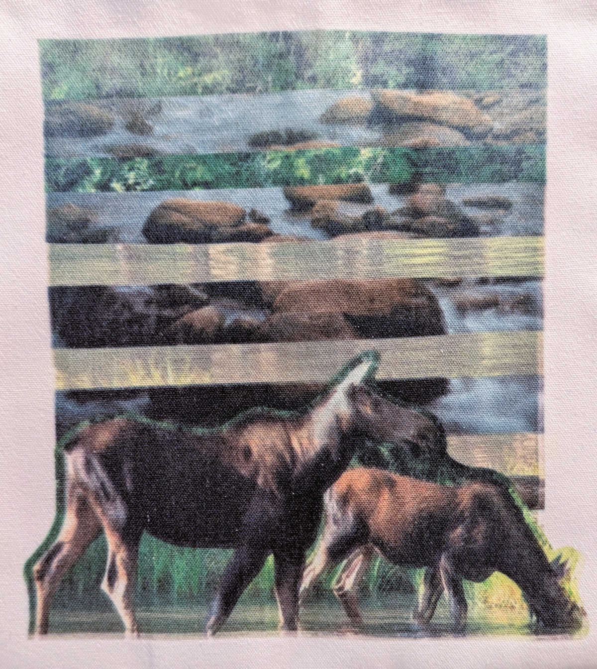 1 of 1 Original Sustainable Artwork Canvas Tote Bag - Mother Moose