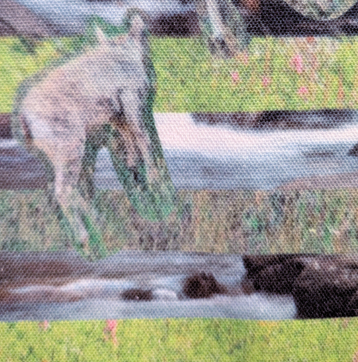 1 of 1 Original Sustainable Artwork Canvas Tote Bag - Mountain Lambs