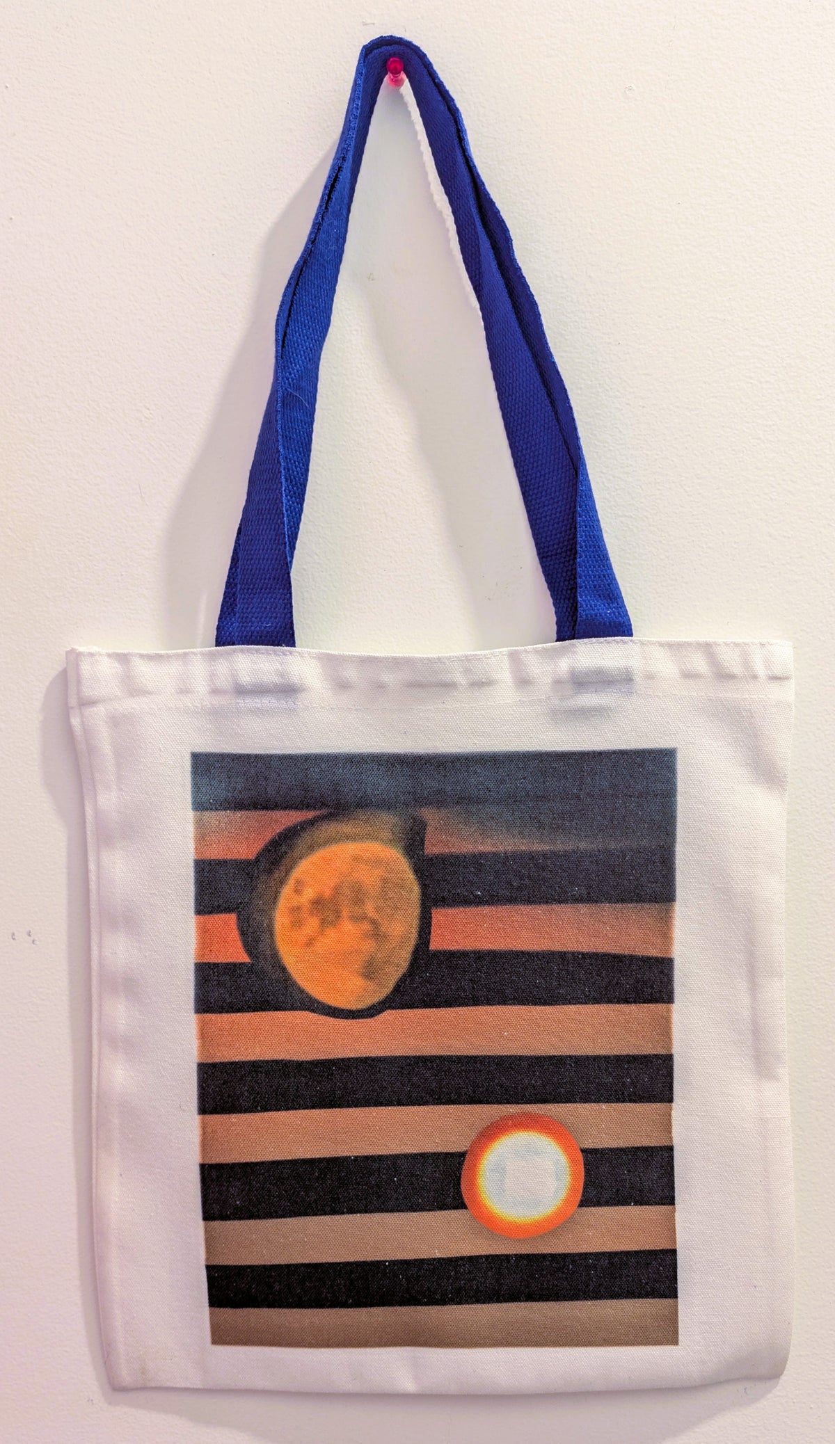 1 of 1 Original Sustainable Artwork Canvas Tote Bag - Halloween Moon