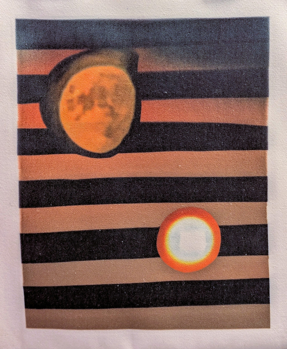 1 of 1 Original Sustainable Artwork Canvas Tote Bag - Halloween Moon